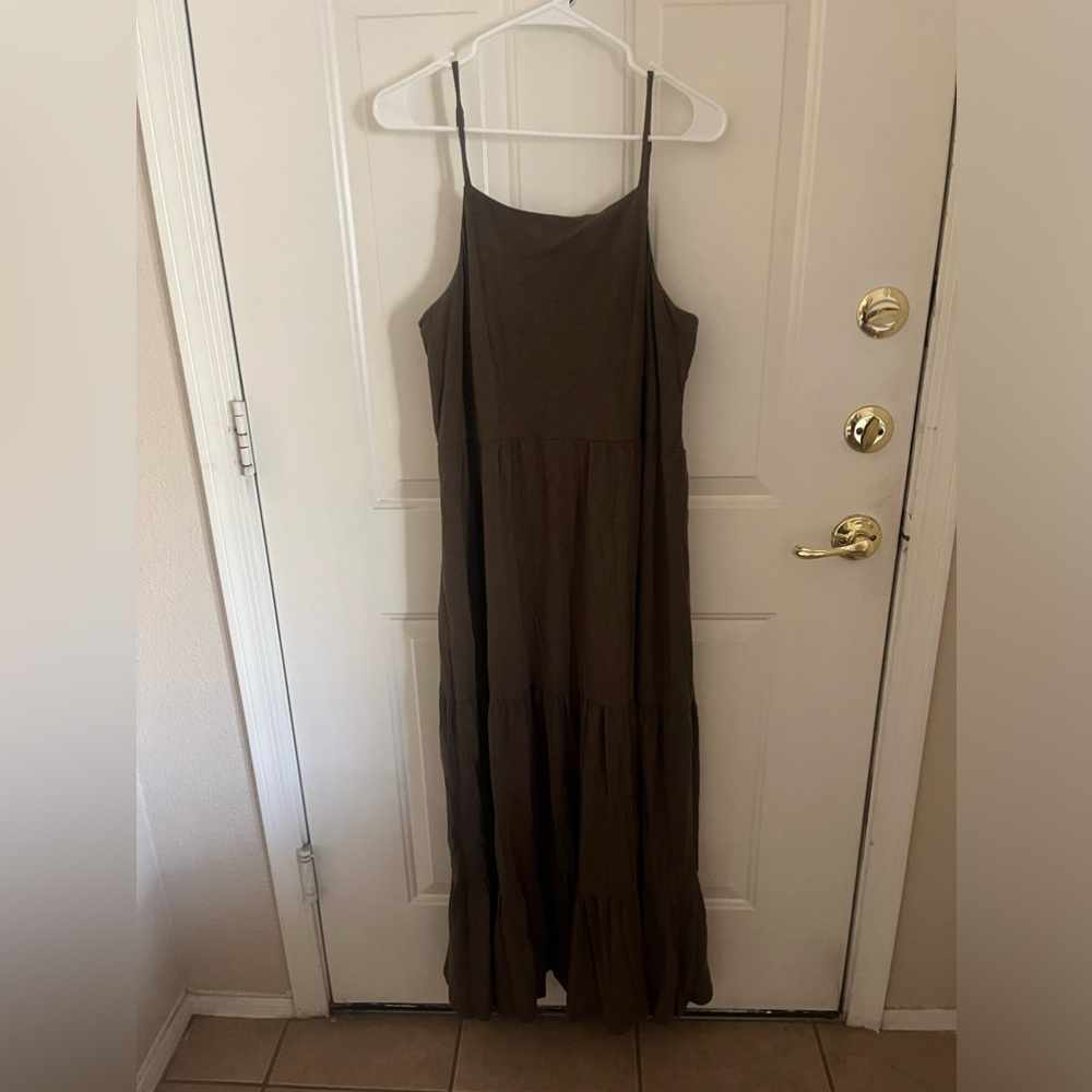 Dark green z supply dress